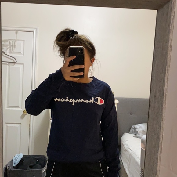Navy champion crewneck sweater - Picture 8 of 8